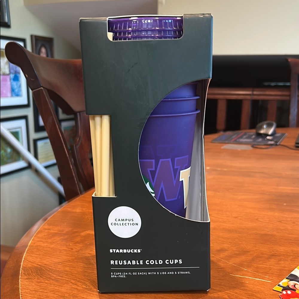 Starbucks Campus Collection University of Washington Purple Cold Cups
